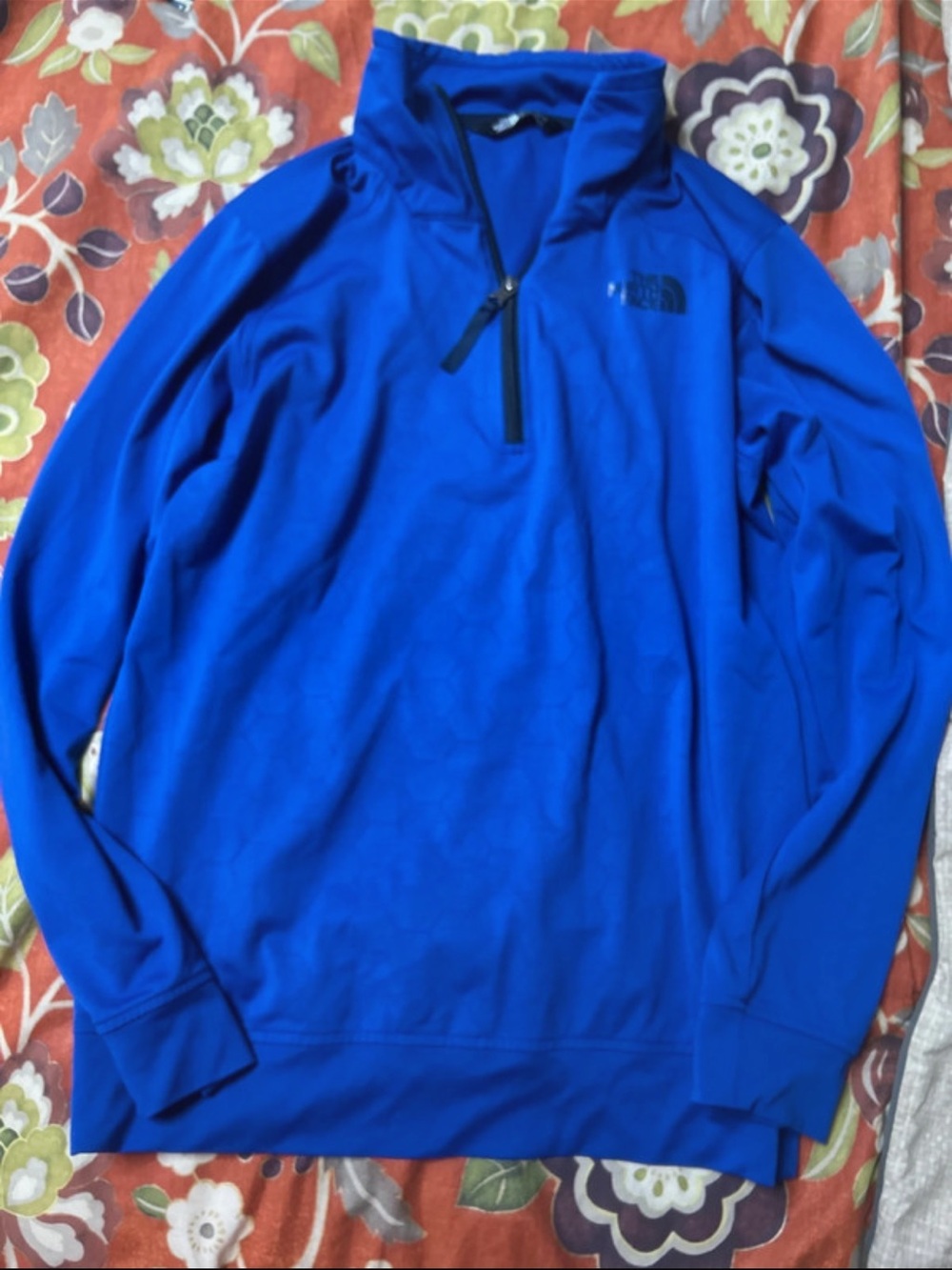 The North Face Men's Royal Blue Half-Zip Pullover